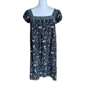 M.S.S.P. Max Studio black and white cotton/silk pullover dress size M